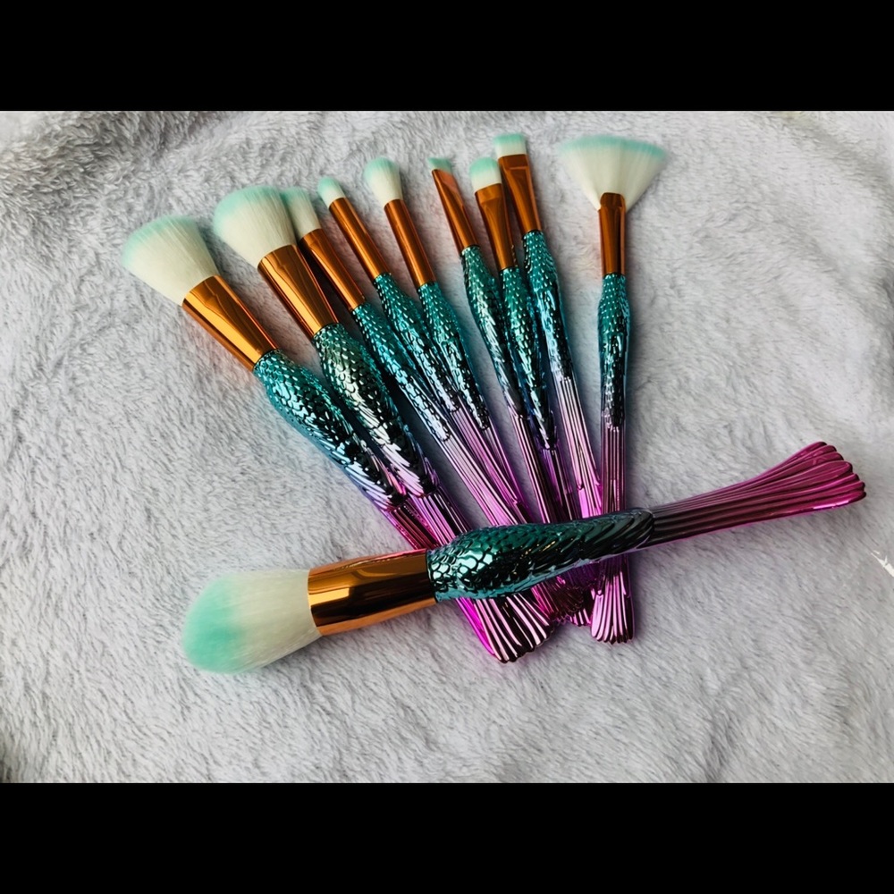 Mermaid makeup brushes set BN - Picture 6 of 8